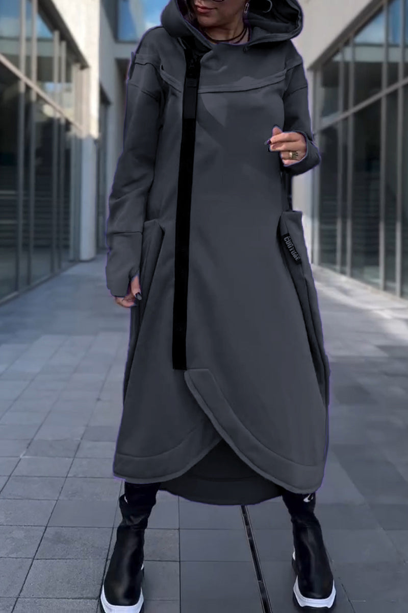 Hildegard - Vestido con Capucha Casual