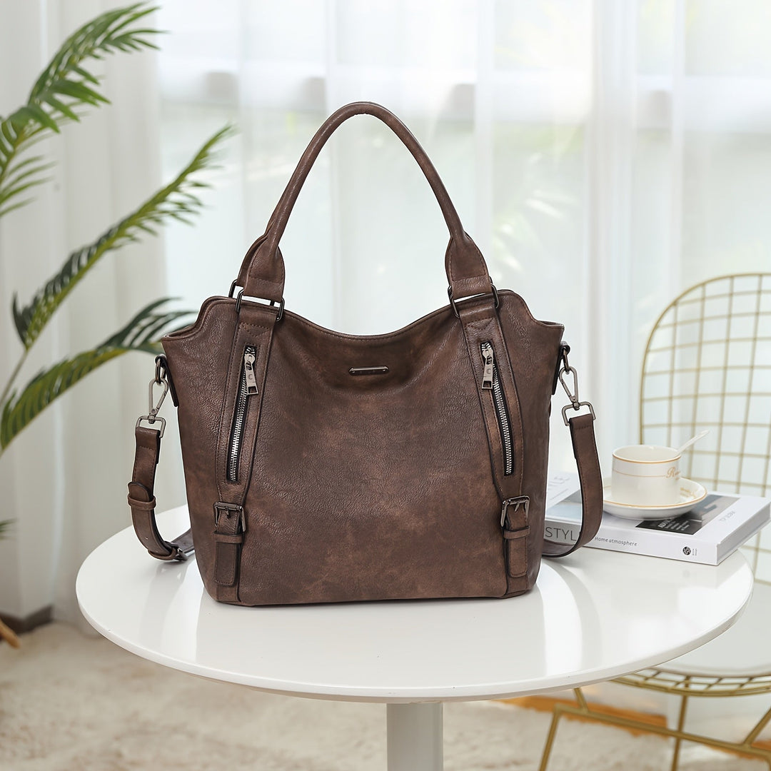 Laurine | Bolsa Tote Elegante Multi-Zips
