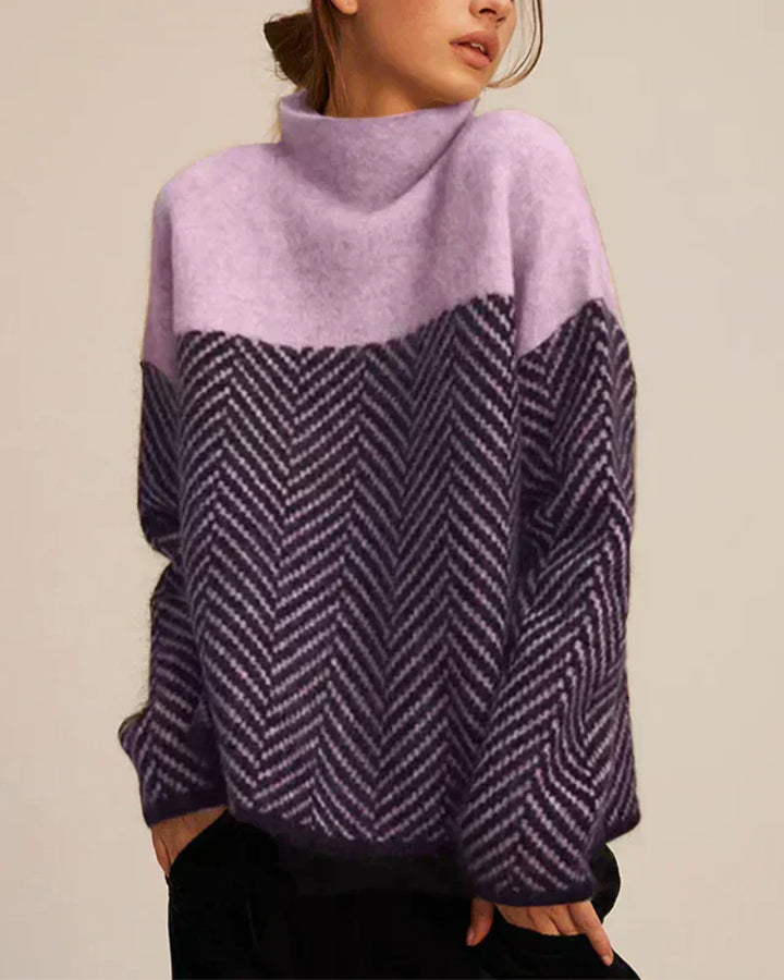 Brigitte | Jersey de Cuello Alto Gráfico