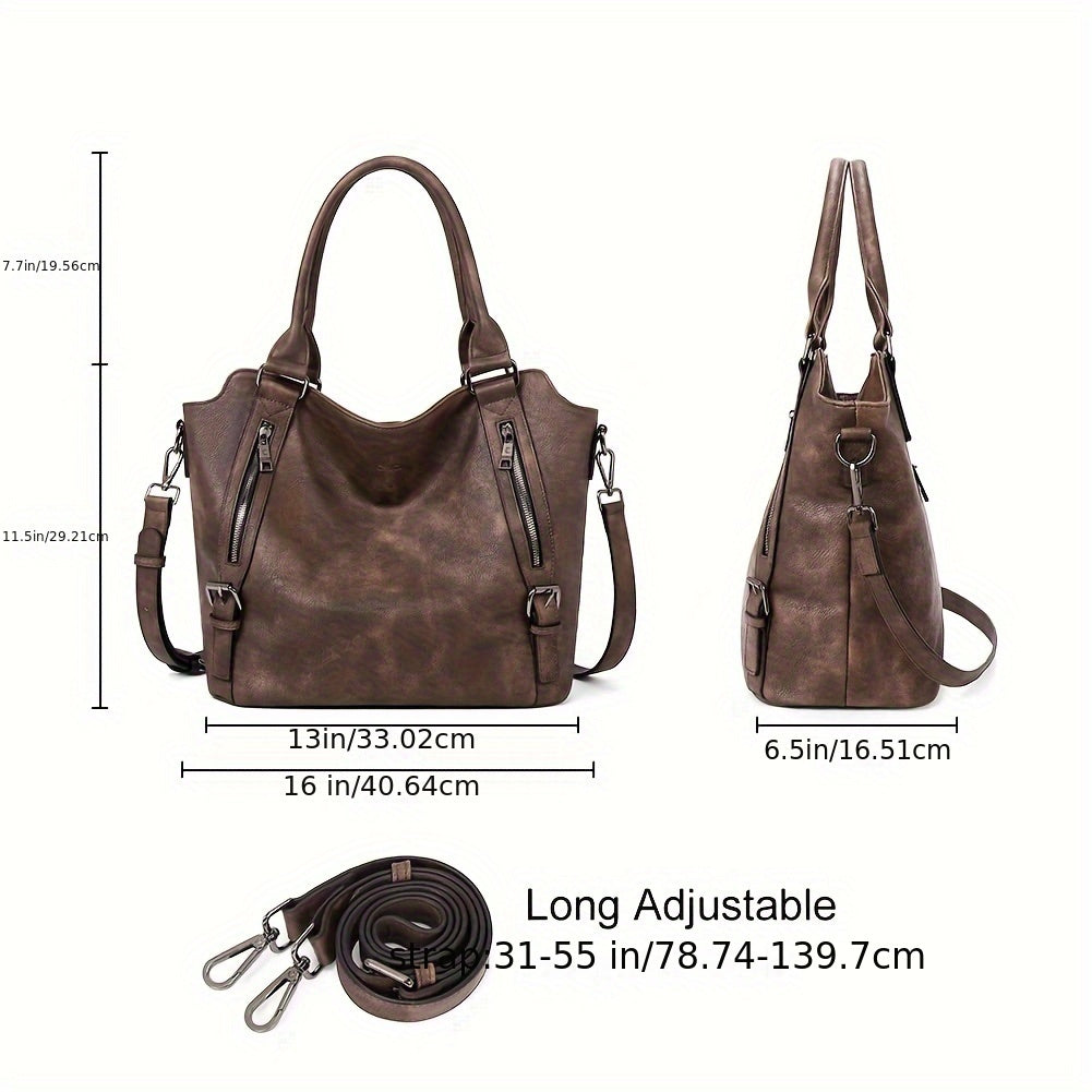 Laurine | Bolsa Tote Elegante Multi-Zips