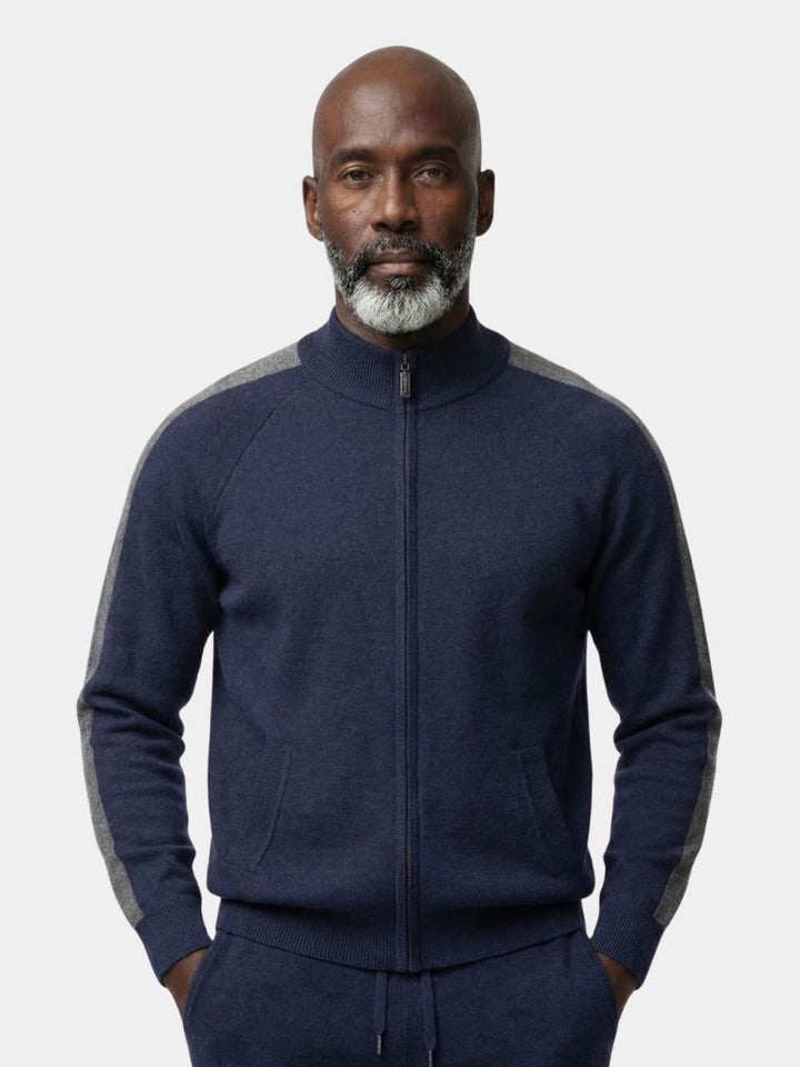 Navy Heritage Cashmere Set - Dalton & Rowe
