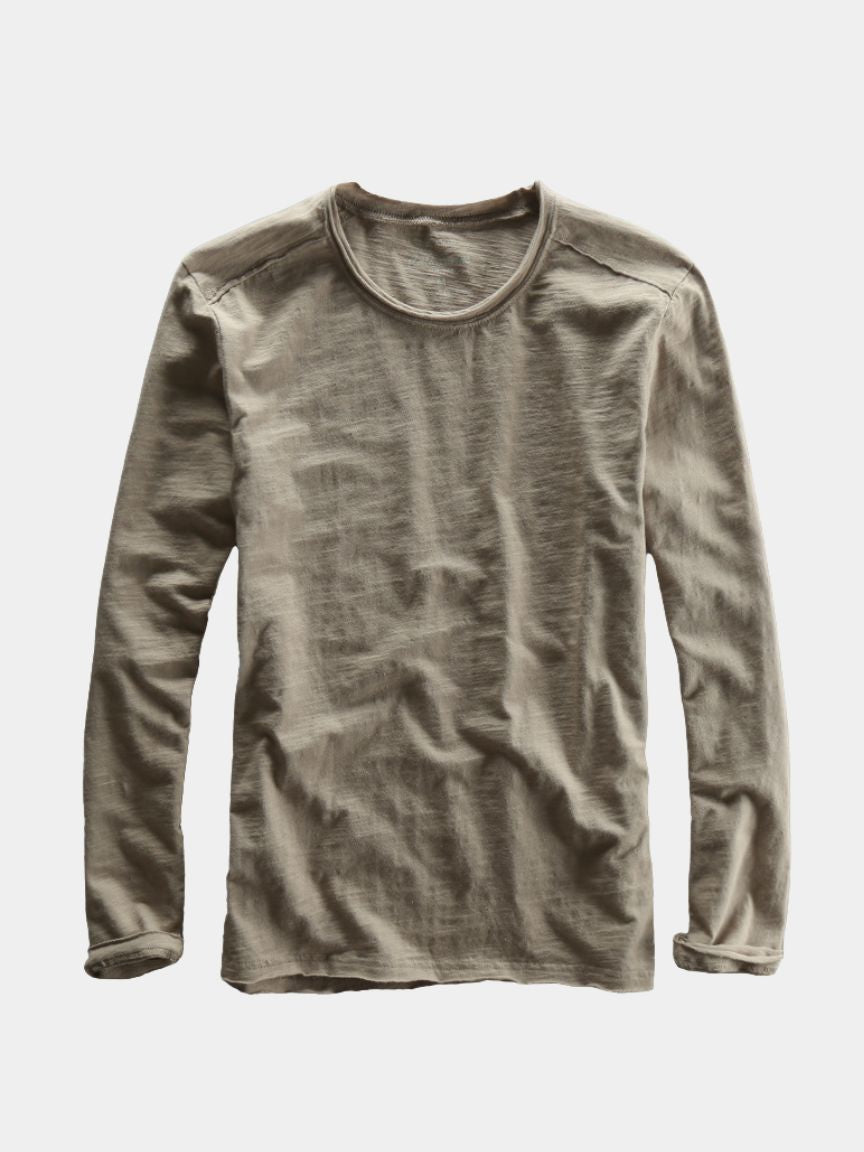 Essential Vintage Cotton Long Sleeve Tee - Dalton & Rowe