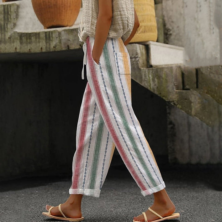 Léonie | Pantalón Rayado Colorido Estival