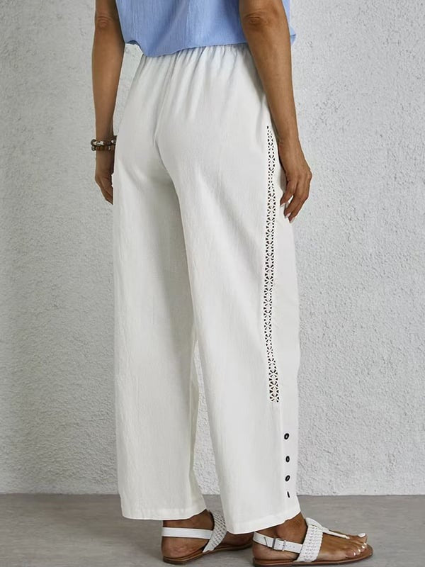 Shania - Pantalones Holgados con Botones