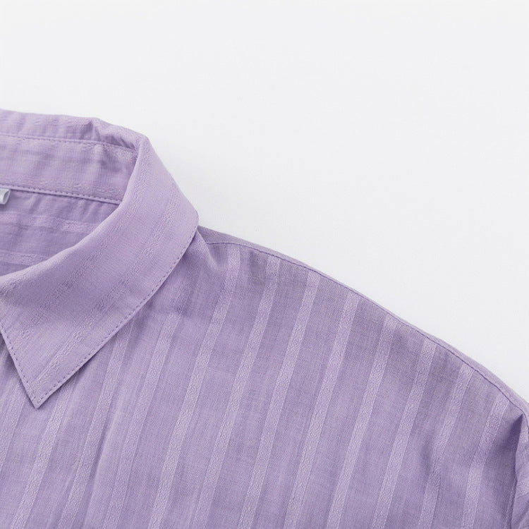 Viola - Conjunto de Camisa Botonada y Shorts Aireados