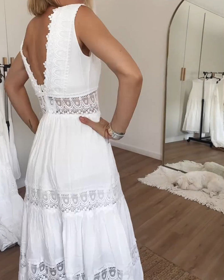 Amandine | Vestido Maxi Encaje