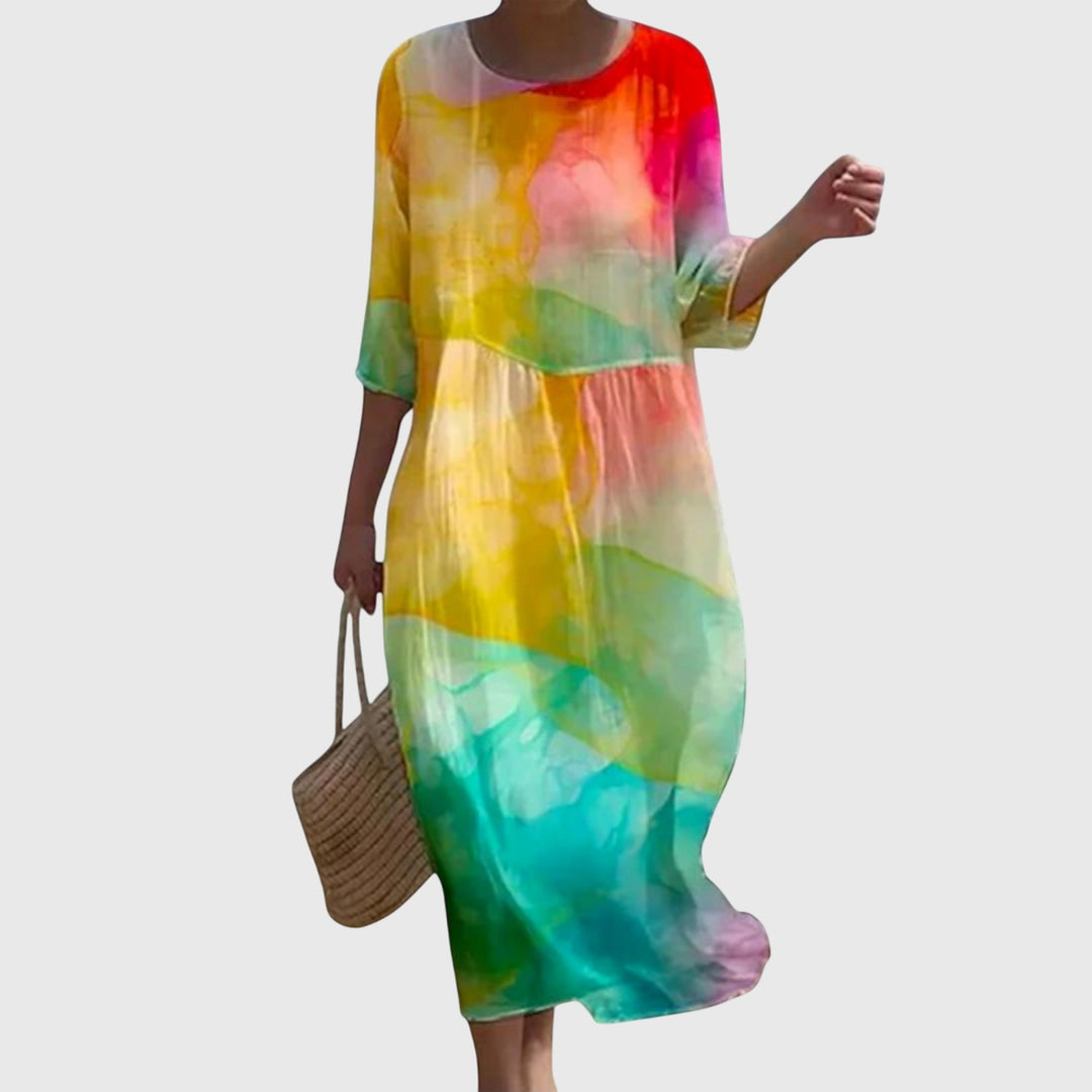 Rosalie | Vestido Maxi Floral Suave