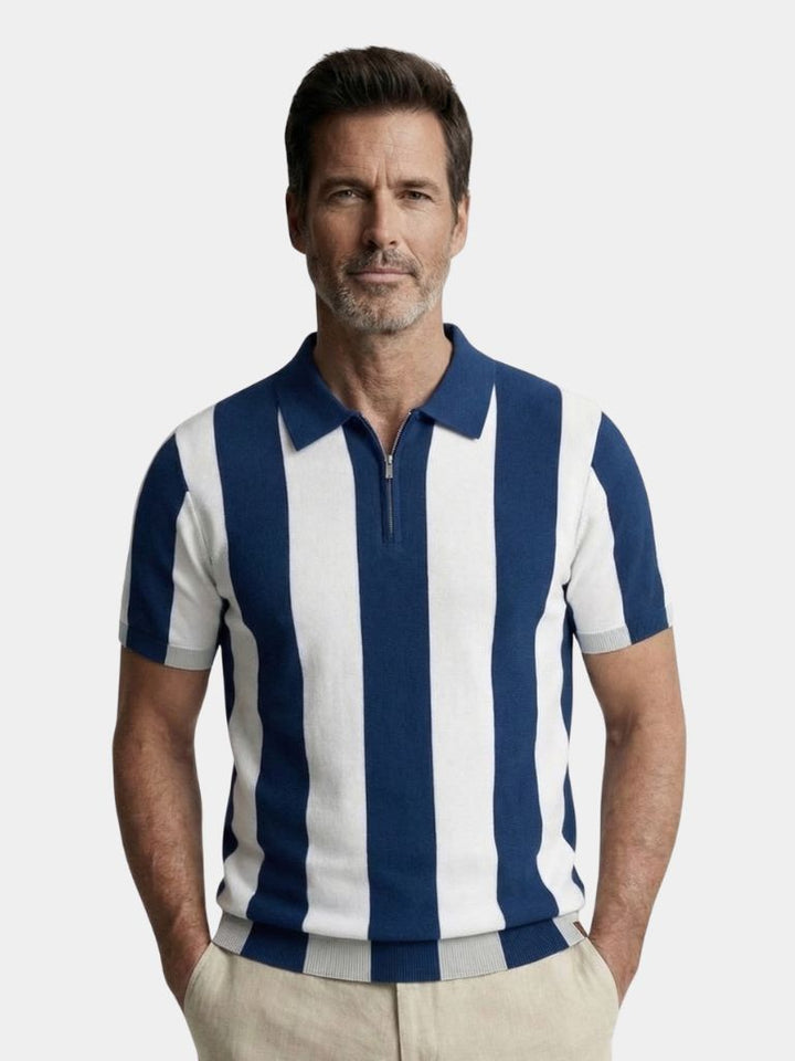 Navy Stripe Polo - Dalton & Rowe