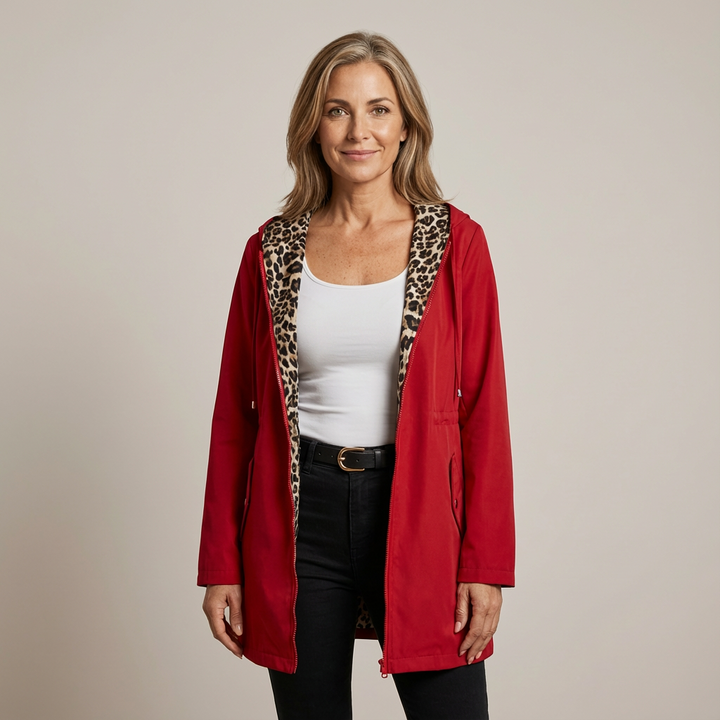 Léa - Abrigo Elegante de Leopardo