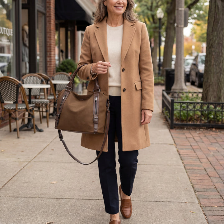 Laurine | Bolsa Tote Elegante Multi-Zips