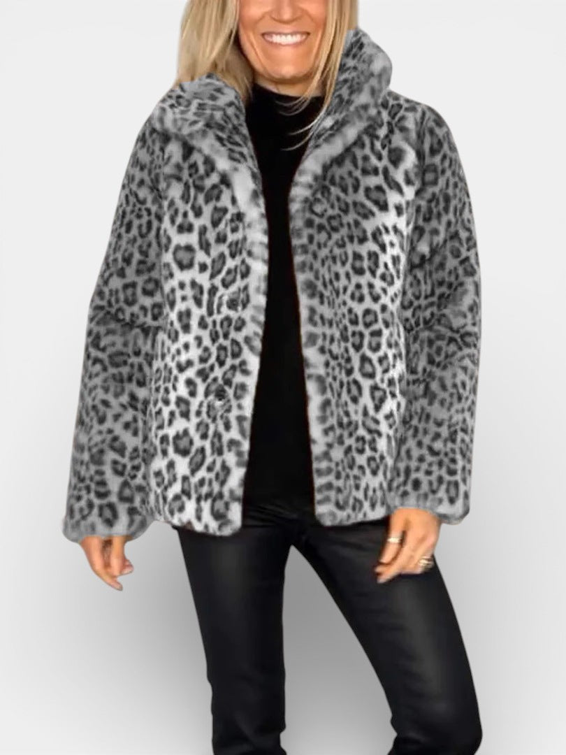 Leia - Abrigo Leopardo Elegante