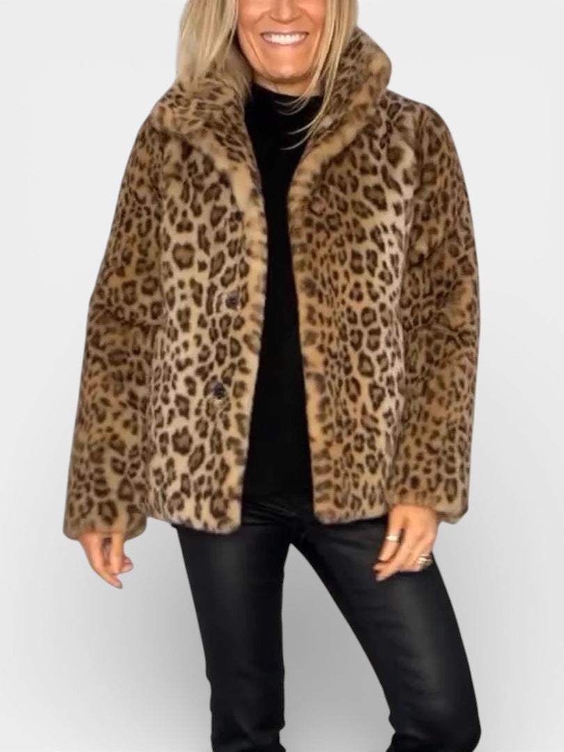 Leia - Abrigo Leopardo Elegante