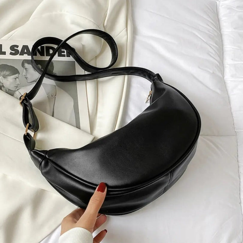 Léa | Bolsa Bandolera Media Luna Minimalista