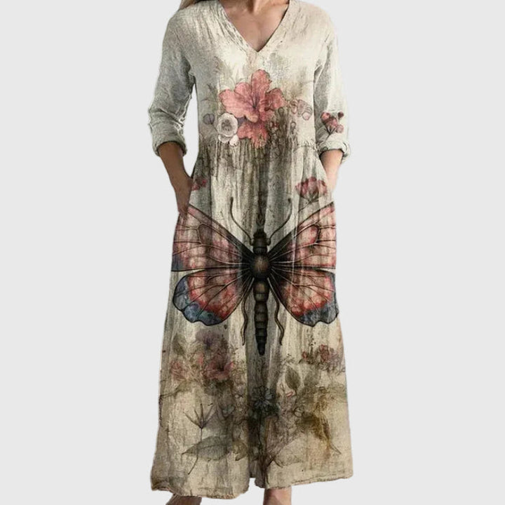 Lucienne | Vestido Maxi Patchwork Floral