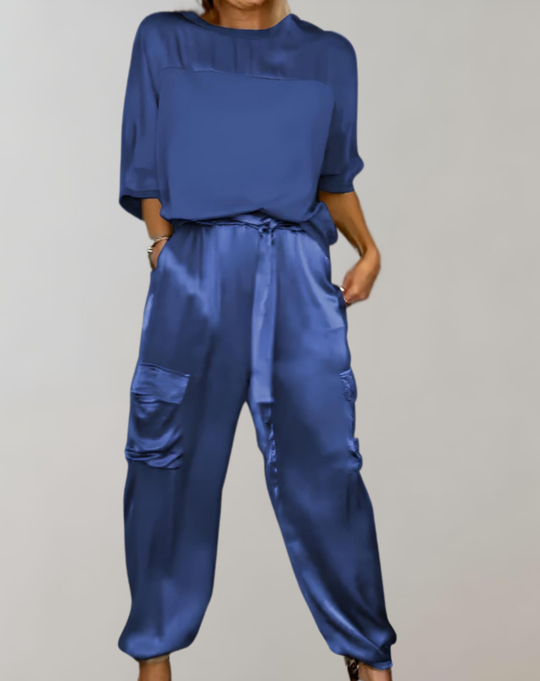 Finley - Conjunto de Lounge Cargo de Seda