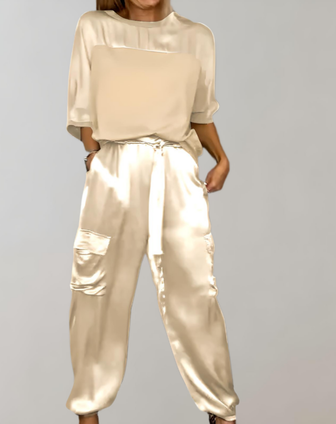 Finley - Conjunto de Lounge Cargo de Seda