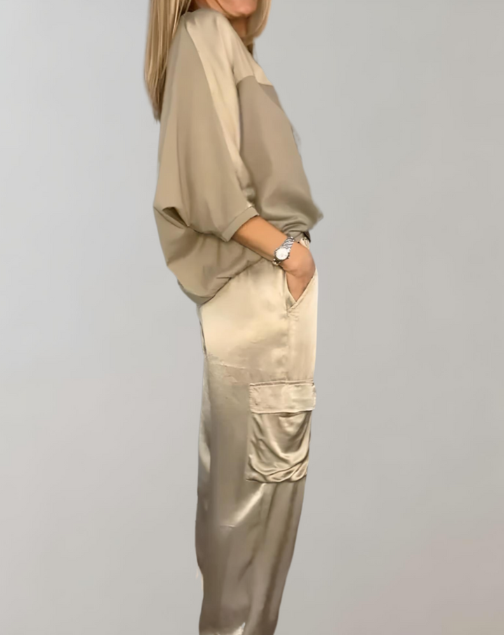 Finley - Conjunto de Lounge Cargo de Seda
