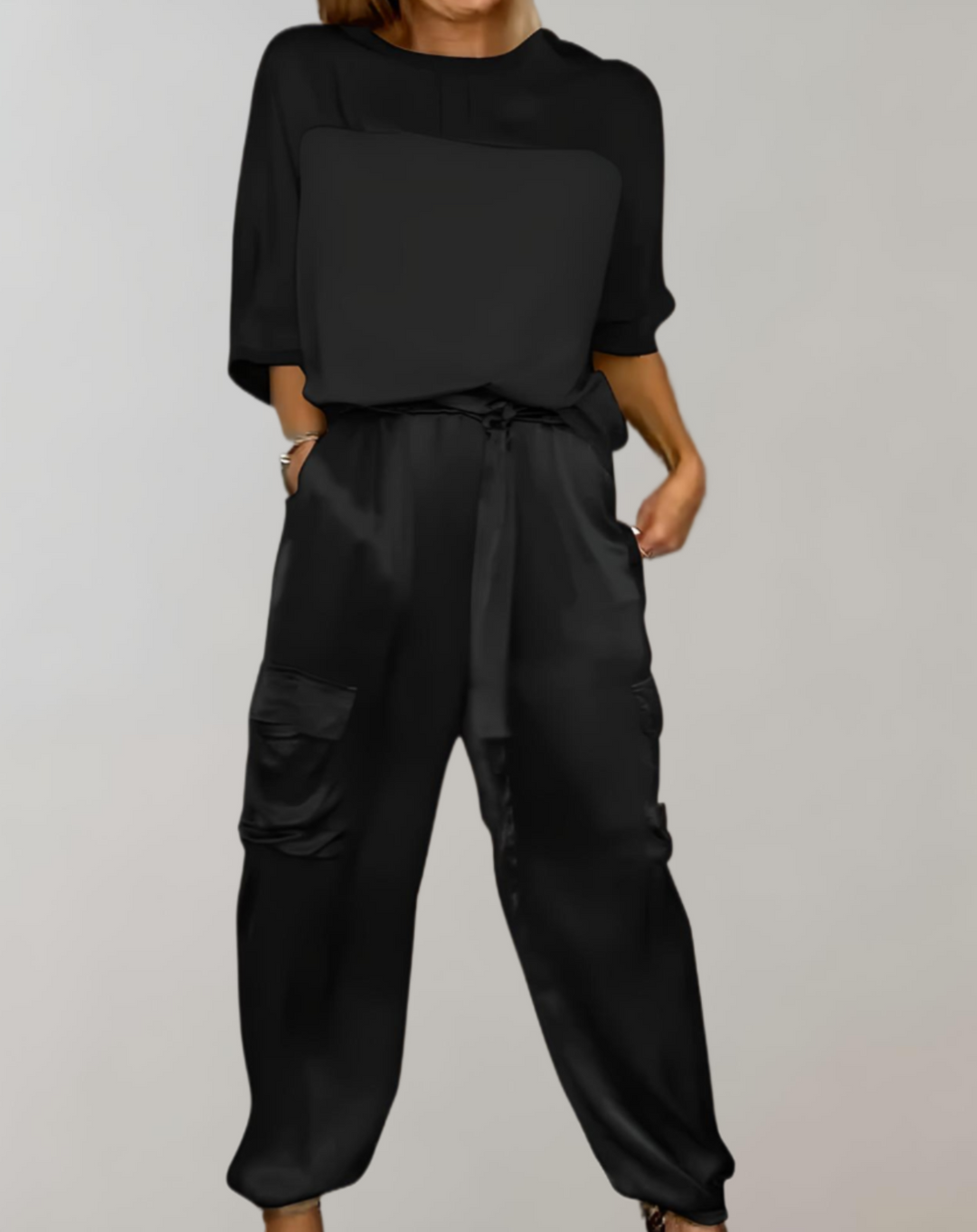 Finley - Conjunto de Lounge Cargo de Seda