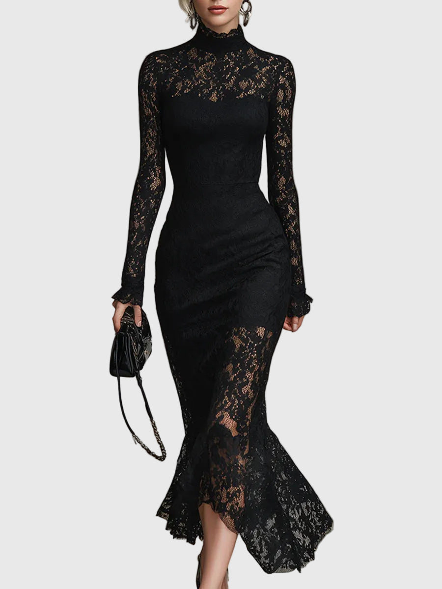 Séraphine | Vestido Maxi Encaje Elegante