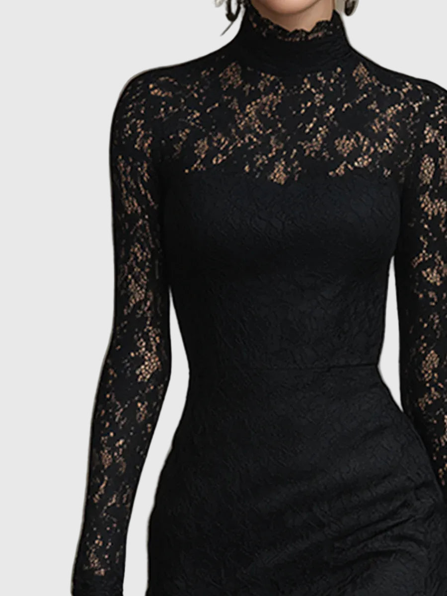 Séraphine | Vestido Maxi Encaje Elegante
