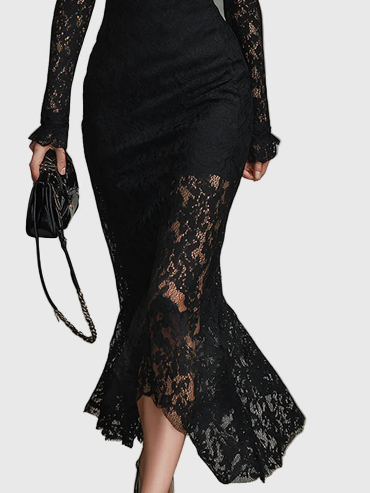 Séraphine | Vestido Maxi Encaje Elegante