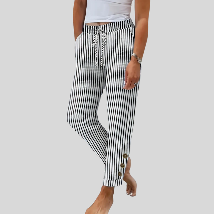 Raquelle - Pantalón Rayado Informal