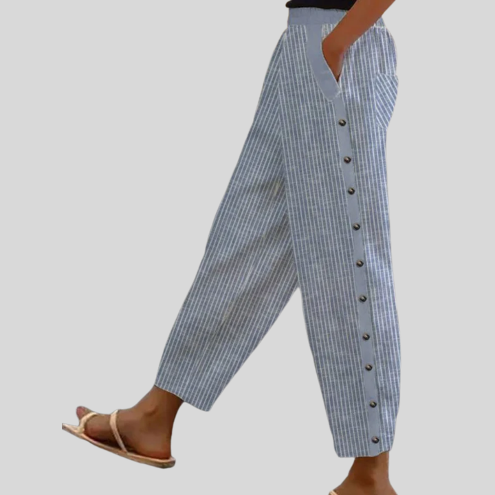 Charlotte | Pantalón Rayado Bohemio Chic