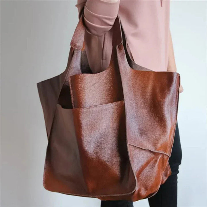 Élise | Bolsa Tote Oversize de Cuero Suave