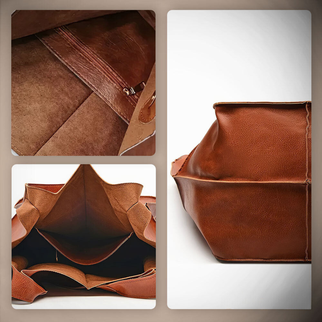 Élise | Bolsa Tote Oversize de Cuero Suave