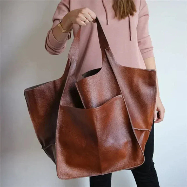 Élise | Bolsa Tote Oversize de Cuero Suave