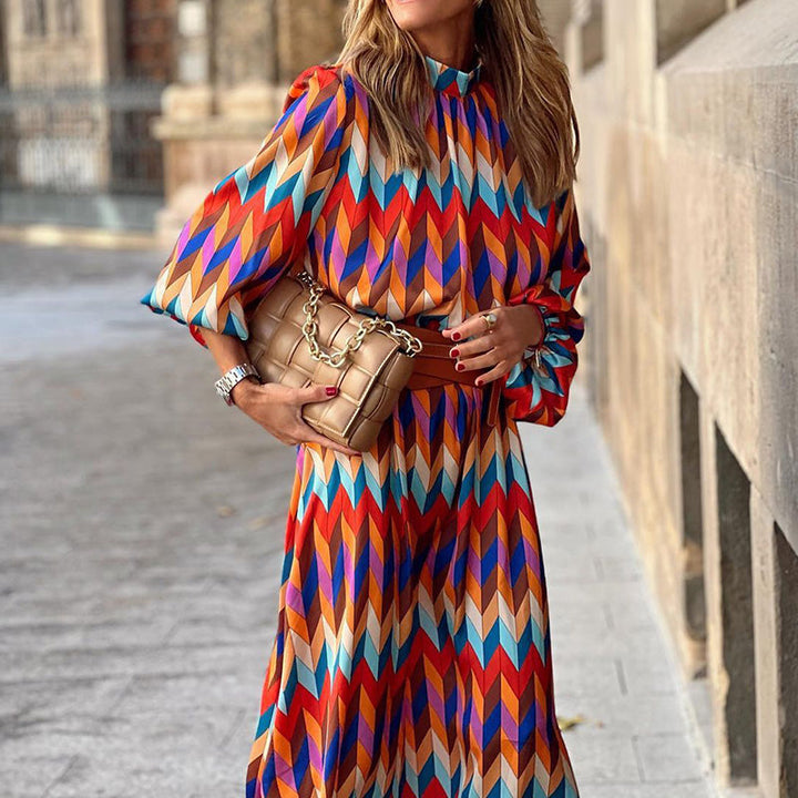 Cassandra | Vestido Midi Gráfico
