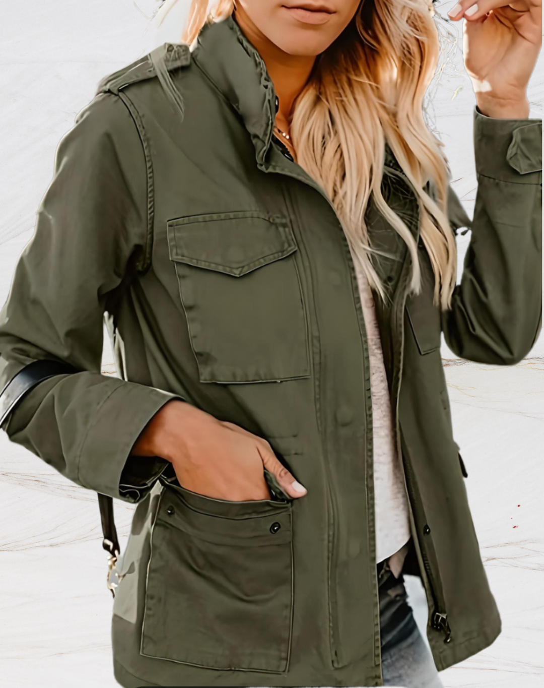 Thilde - Chaqueta Utility Casual Elegante