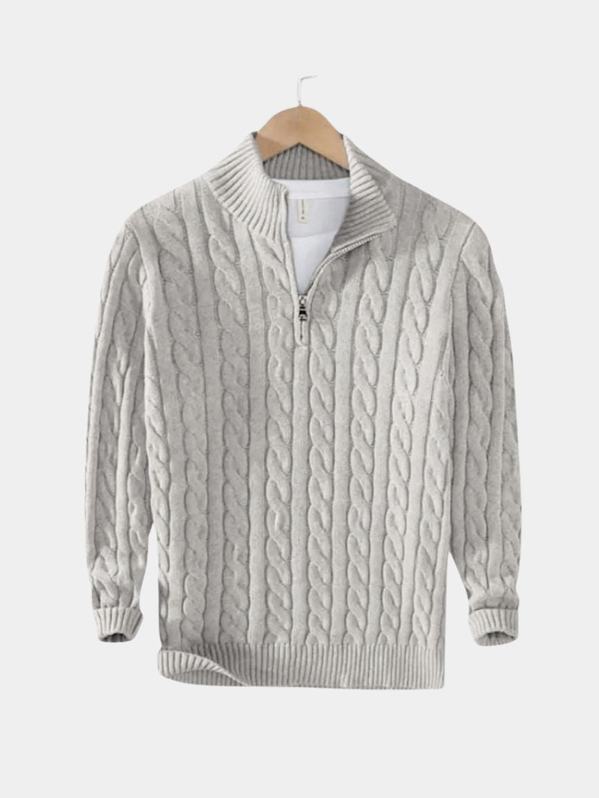 Essential Half Zip Curve Sweater - Dalton & Rowe