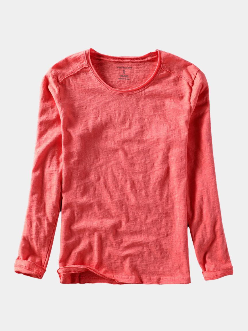 Essential Vintage Cotton Long Sleeve Tee - Dalton & Rowe