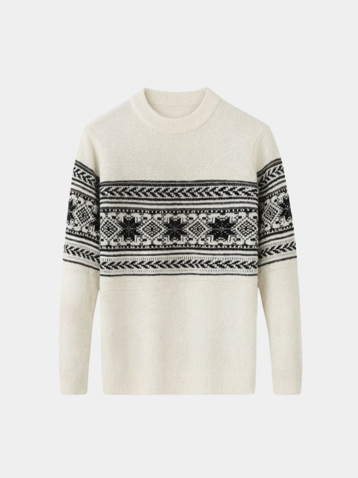 100% Wool Fair Isle Pullover Sweater Jumper - Dalton & Rowe