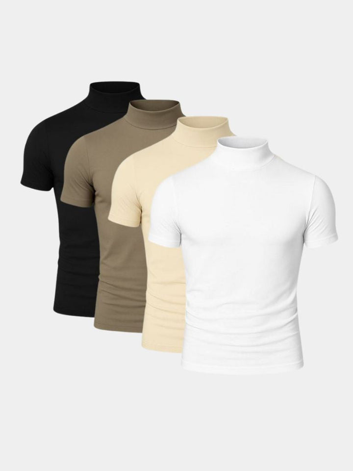 Solid Casual Turtle Neck T-Shirt - Dalton & Rowe