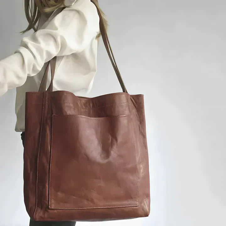 Charlotte | Bolsa Tote de Cuero Vintage Auténtico