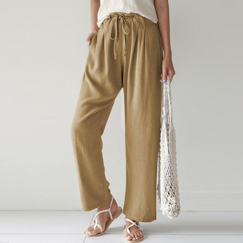 Vara - Pantalones de Relax con Cordón