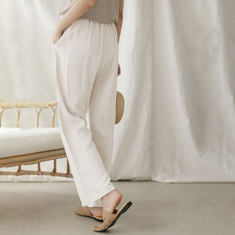 Vara - Pantalones de Relax con Cordón