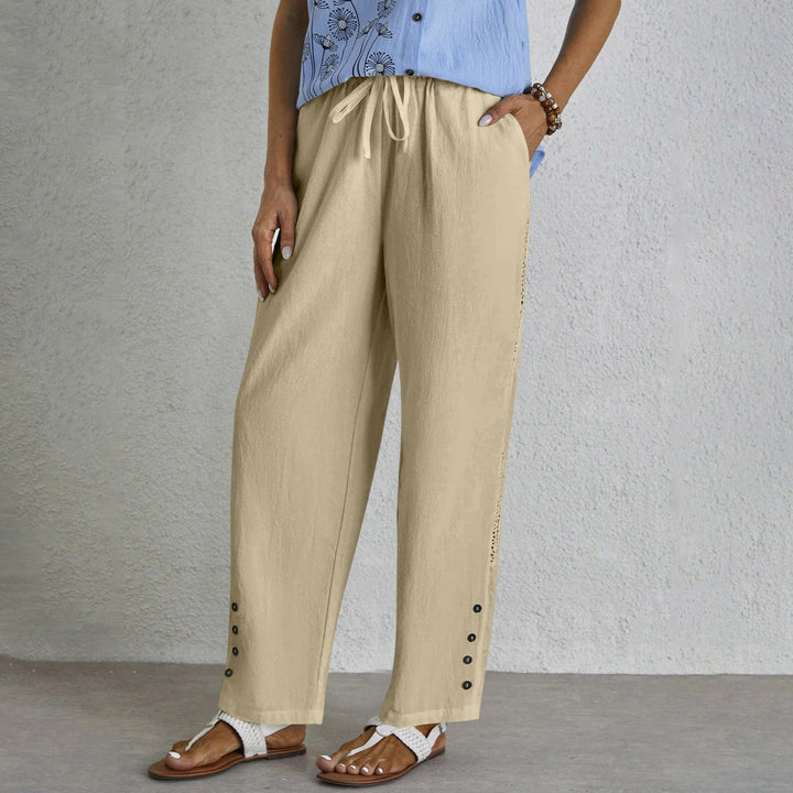 Shania - Pantalones Holgados con Botones