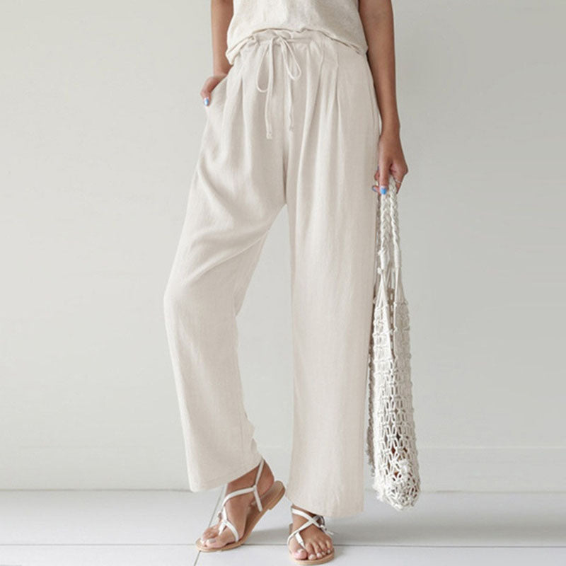 Vara - Pantalones de Relax con Cordón