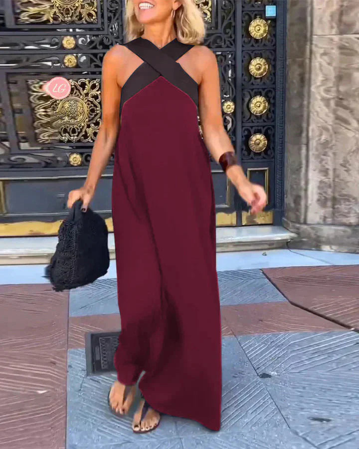Calistée | Vestido Largo Elegancia Cruzada