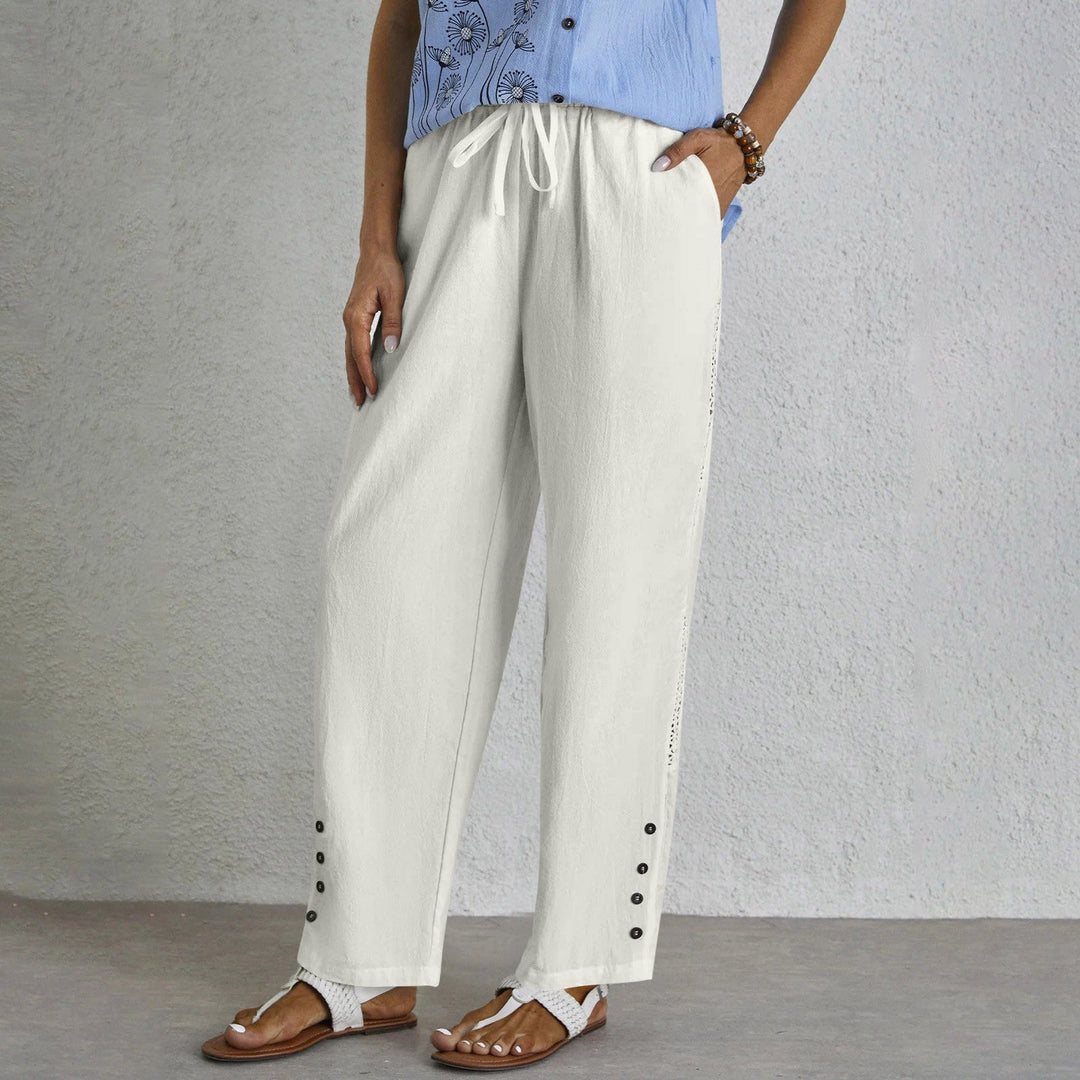 Shania - Pantalones Holgados con Botones
