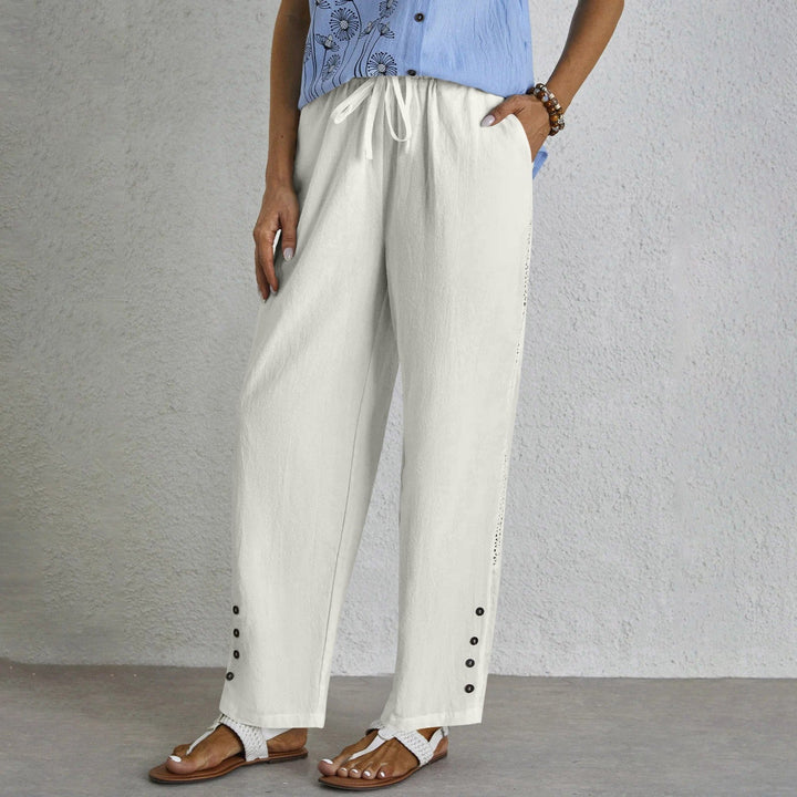 Shania - Pantalones Holgados con Botones