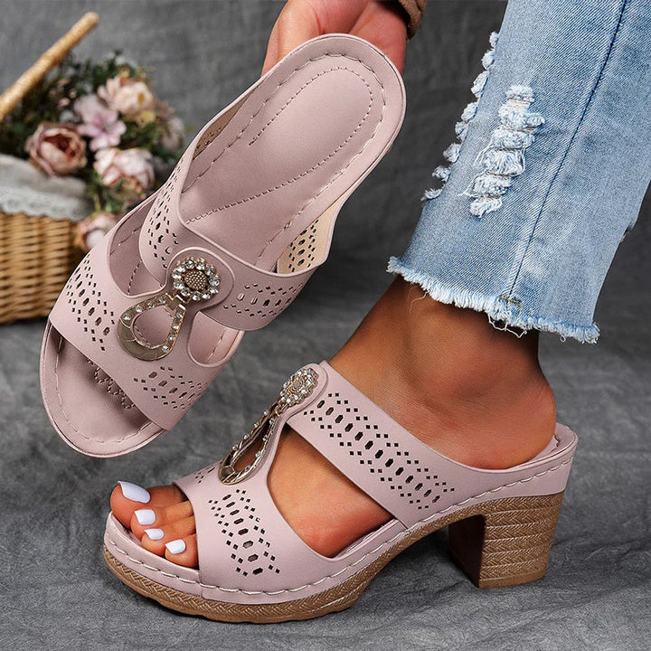 Évelyne | Sandalias Ortopédicas con Tacones Abertos