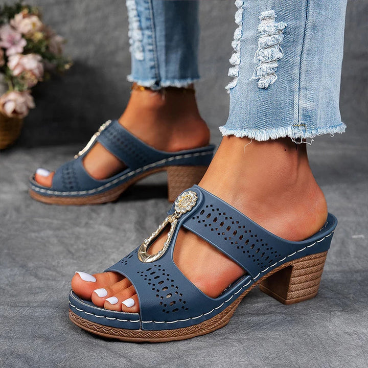 Évelyne | Sandalias Ortopédicas con Tacones Abertos
