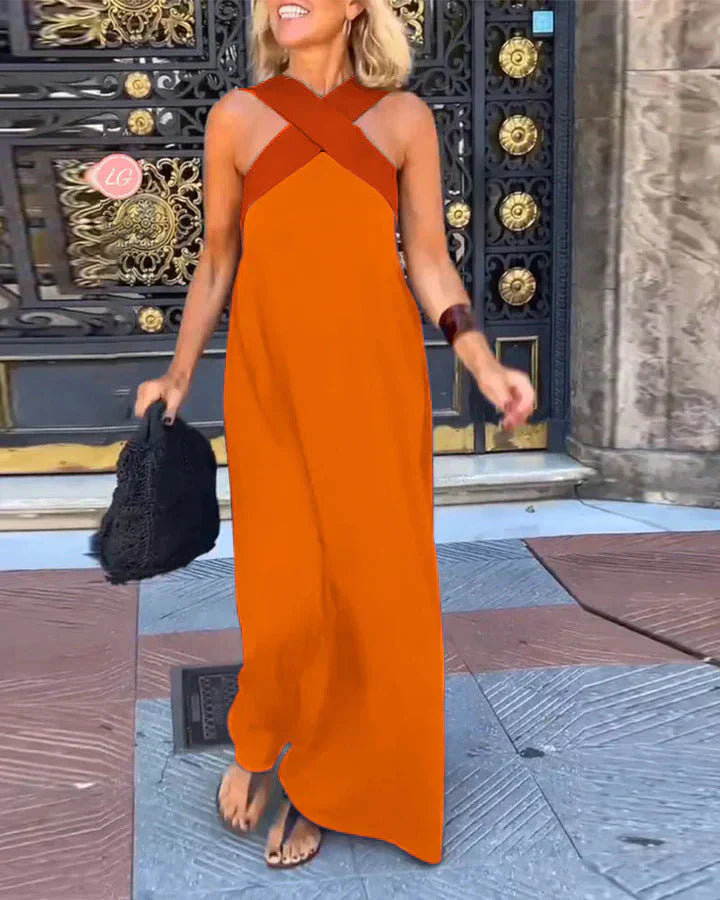 Calistée | Vestido Largo Elegancia Cruzada