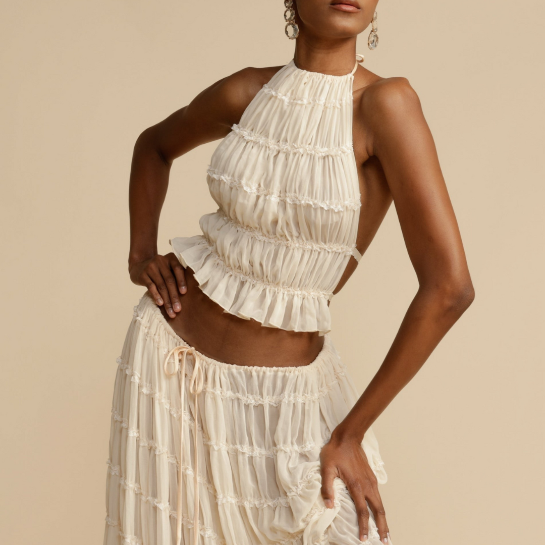 WENDY - Conjunto Top de Tirantes y Falda