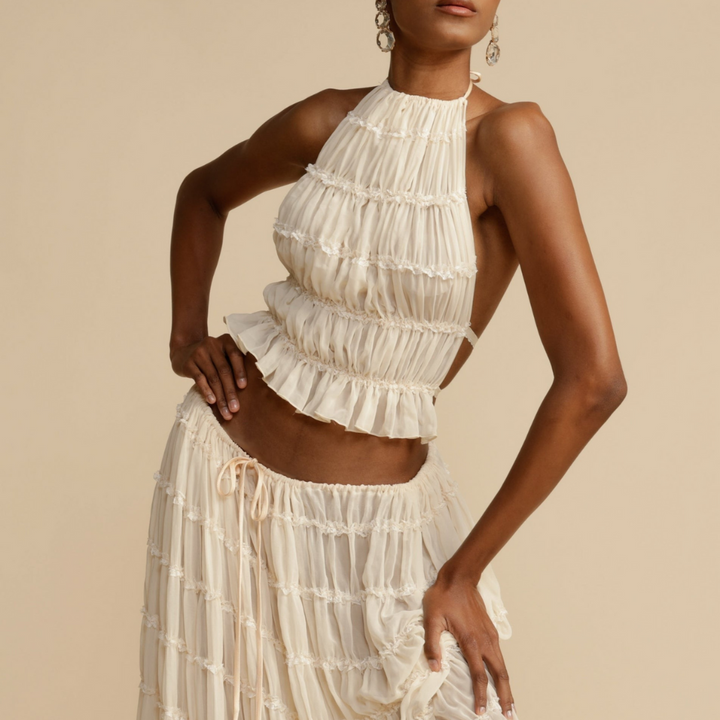 WENDY - Conjunto Top de Tirantes y Falda