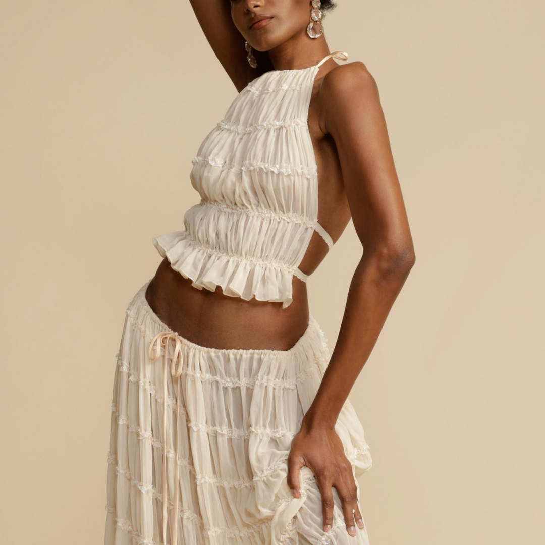 WENDY - Conjunto Top de Tirantes y Falda